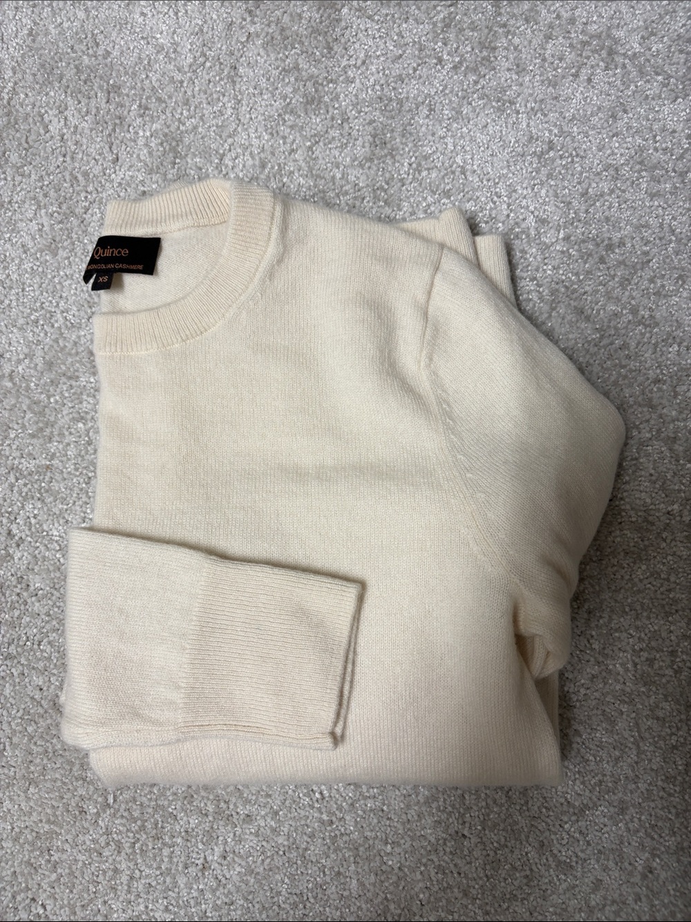 Quince Crewneck Sweater in Cream